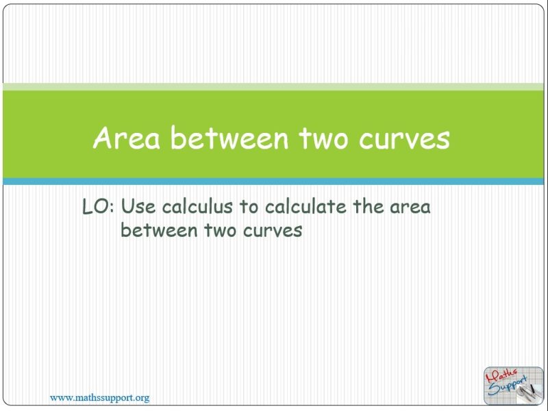 Maths IBAA – 5.113 Areas between two curves