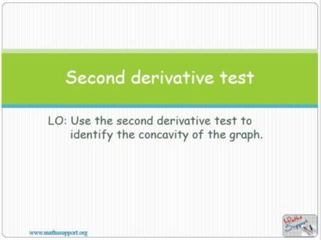 Maths IBAA – 5.082 Testing for maximum and minimum