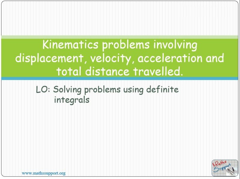 Maths IBAA – 5.091 Kinematic problems