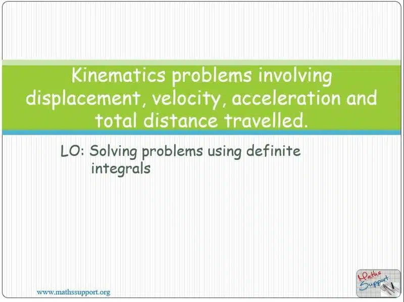 Maths IBAA – 5.091 Kinematic problems