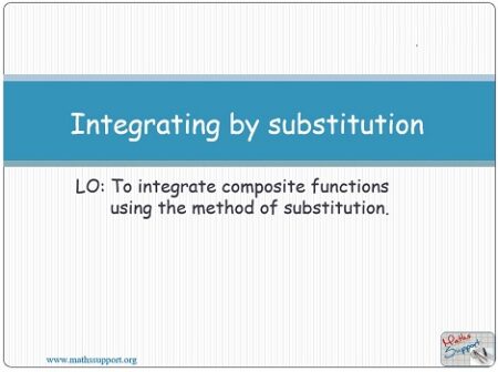 Maths AA-HL 5.16.1 Integrating by substitution