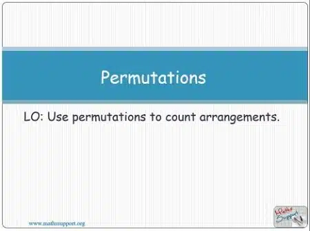 Maths AA-HL 1.10.2 Counting methods