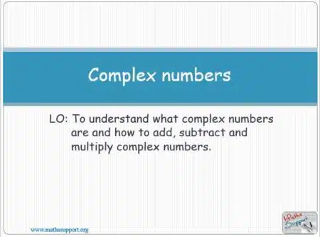 Maths AA-HL 1.12 .1 Complex numbers
