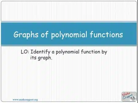 Maths AA-HL 2.12.8 Graphs of polynomial functions