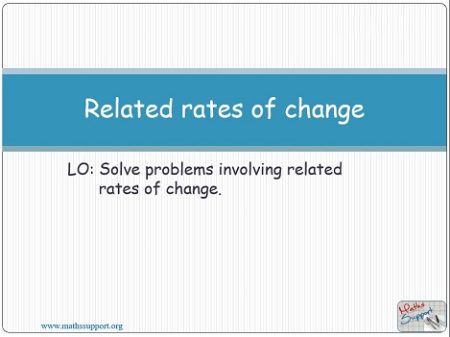 Maths AA-HL 5.14.2 Related rates of change