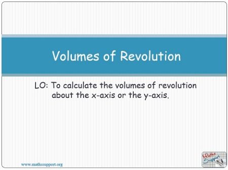 Maths AA-HL 5.17.2 Volumes of revolution