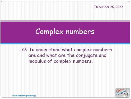 Maths AI-HL 1.12.1 Introduction to complex numbers