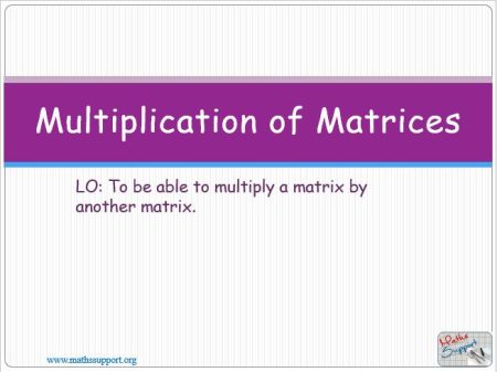 Maths AI-HL 1.14.3 Multiplication of matrices