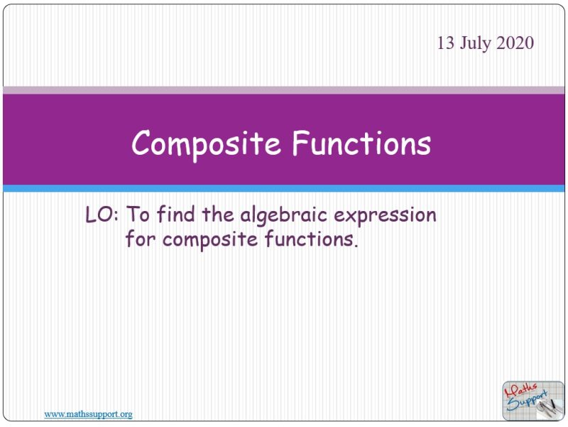 Maths AI-HL 2.07.1 Composite functions