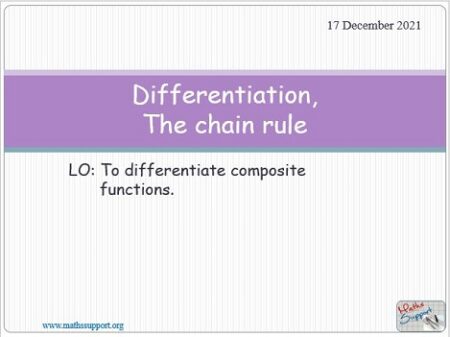 Maths AP 3.02 The chain rule