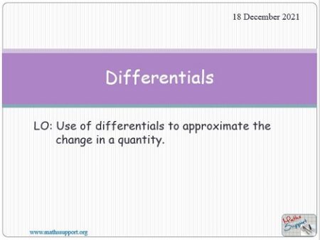 Maths AP 5.09 Differentials