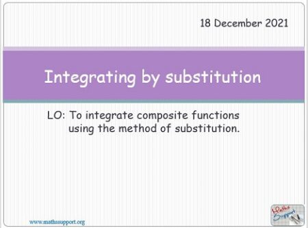 Maths AP 6.05 Substitution method