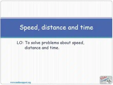 Maths IGCSE E1.13.0 Speed, distance and time