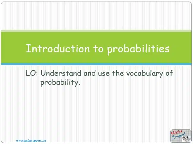 Maths IBAA – 4.51 Introduction to probability