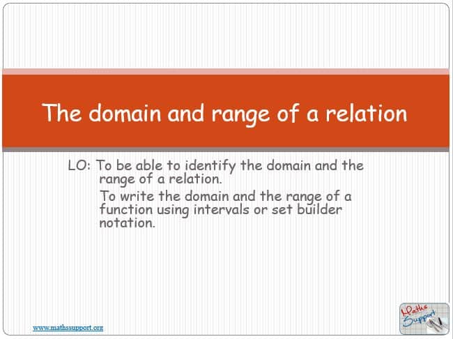 Maths IBAI – 2.22 The domain and the range