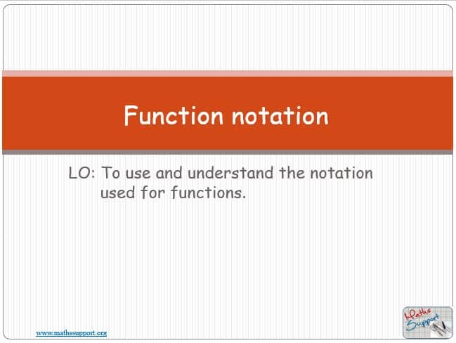 Maths IBAI – 2.23 Function notation