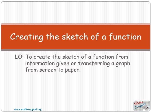 Maths IBAI – 2.32 Sketching a function