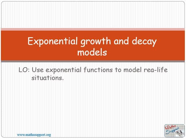 Maths IBAI – 2.53 Exponential growth, and decay models