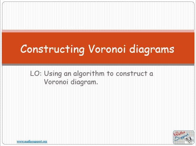 Maths IBAI – 3.62 Constructing Voronoi diagrams