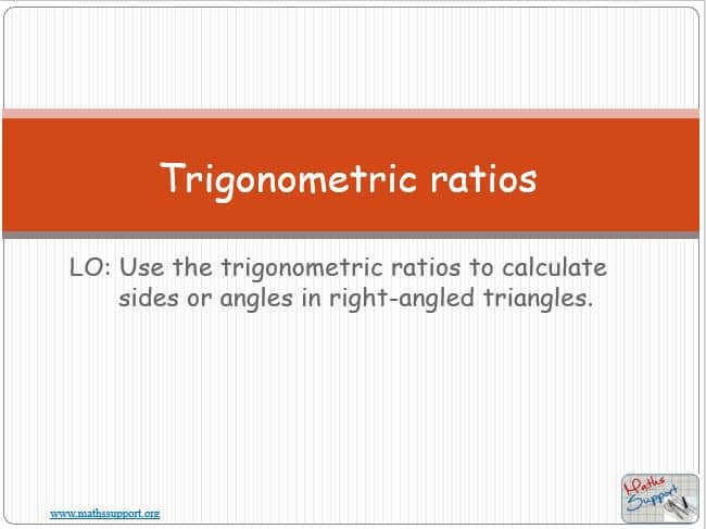 Maths IBAI – 3.21 Trigonometric ratios