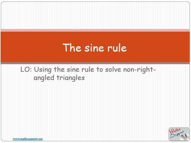 Maths IBAI – 3.22 The sine rule