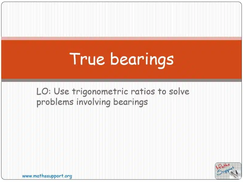Maths IBAI – 3.31 True Bearings