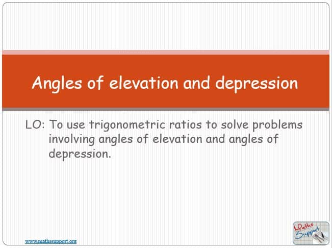 Maths IBAI – 3.32 Angles of elevation and depression
