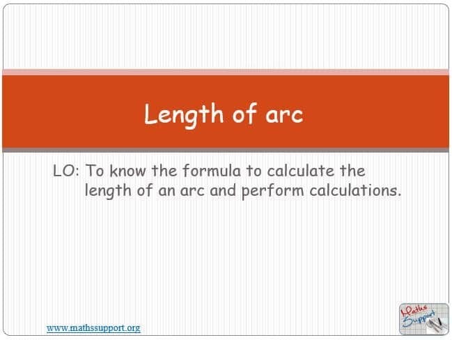 Maths IBAI – 3.41 Length of an arc