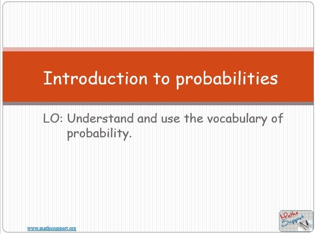 Maths IBAI – 4.51 Introduction to probability