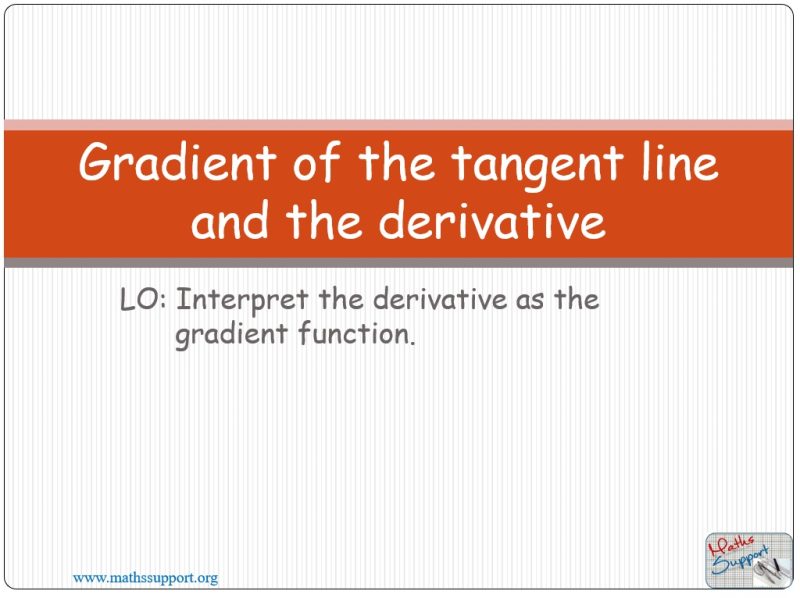 Maths IBAI – 5.12 Derivative – gradient function