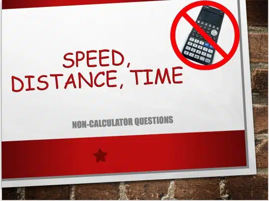 Maths IGCSE Topic 01.13: Speed, distance and time - (0607)