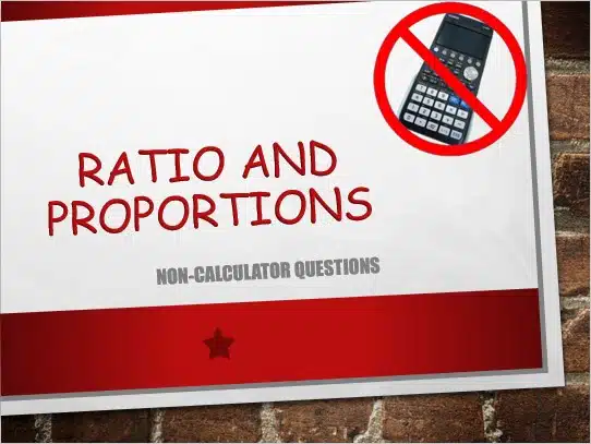 Maths IGCSE Topic 01.05: Ratio and proportion - (0607)