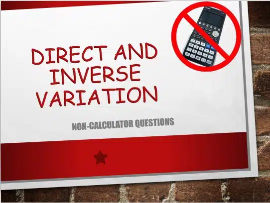 Maths IGCSE Topic 02.13: Direct & inverse variation - (0607)