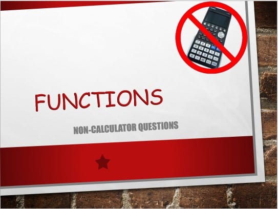 Maths IGCSE Topic 03.01: Functions - (0607)