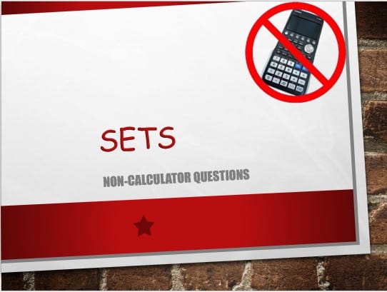 Maths IGCSE Topic 09: Sets - (0607)
