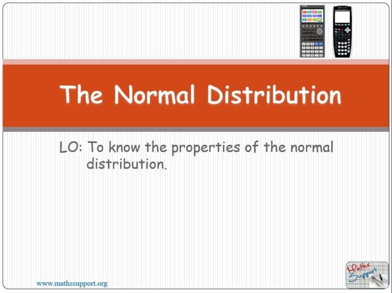 Maths IBAI – 4.91 The normal distribution, properties