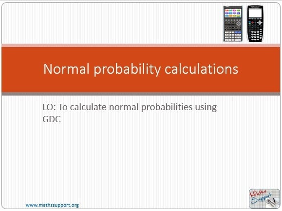 Maths IBAI – 4.93 Normal probability calculations