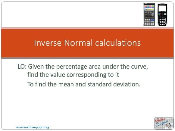 Maths IBAI – 4.94 Inverse normal calculations