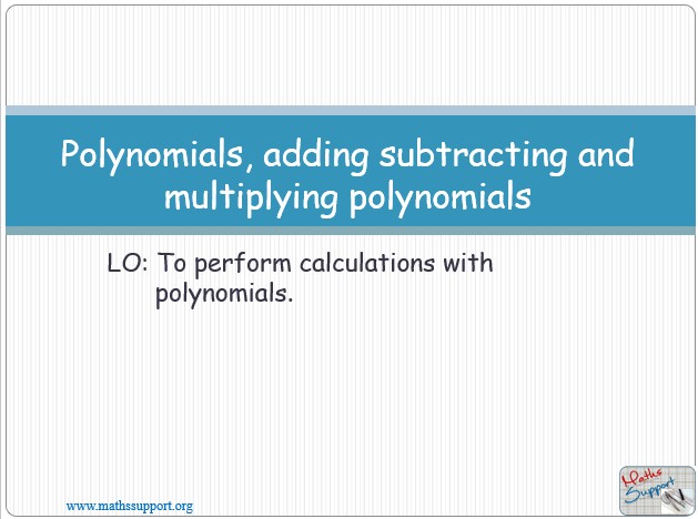 Maths AA-HL 2.12.1 Operations with polynomials