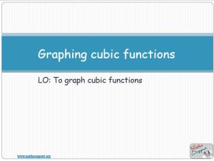 Graphic cubic function