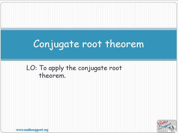 Maths AA-HL 2.12.6 Conjugate root theorem